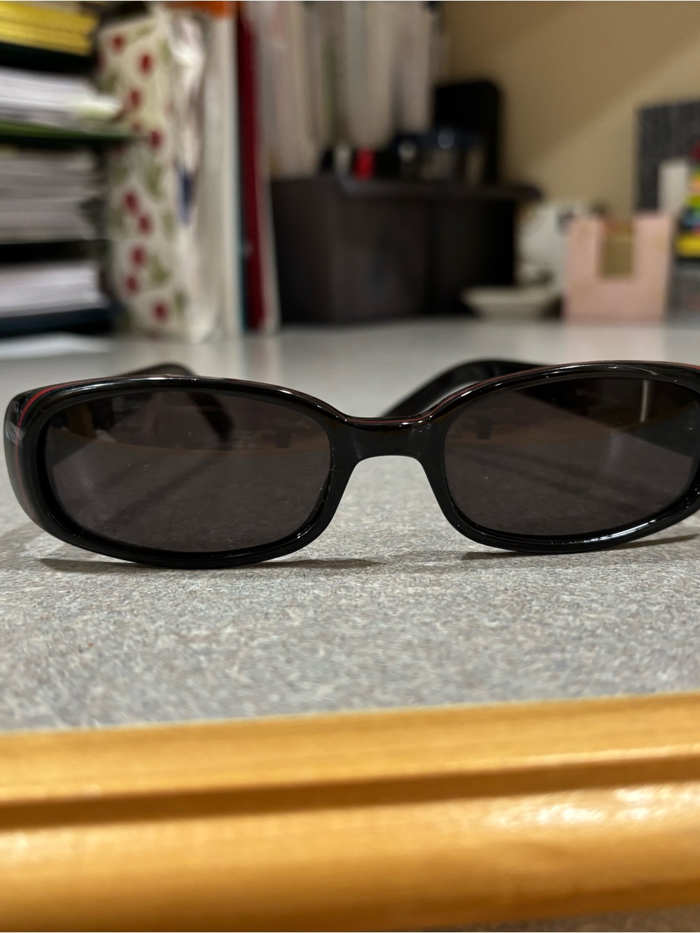Gucci Black Oval Women's Sunglasses